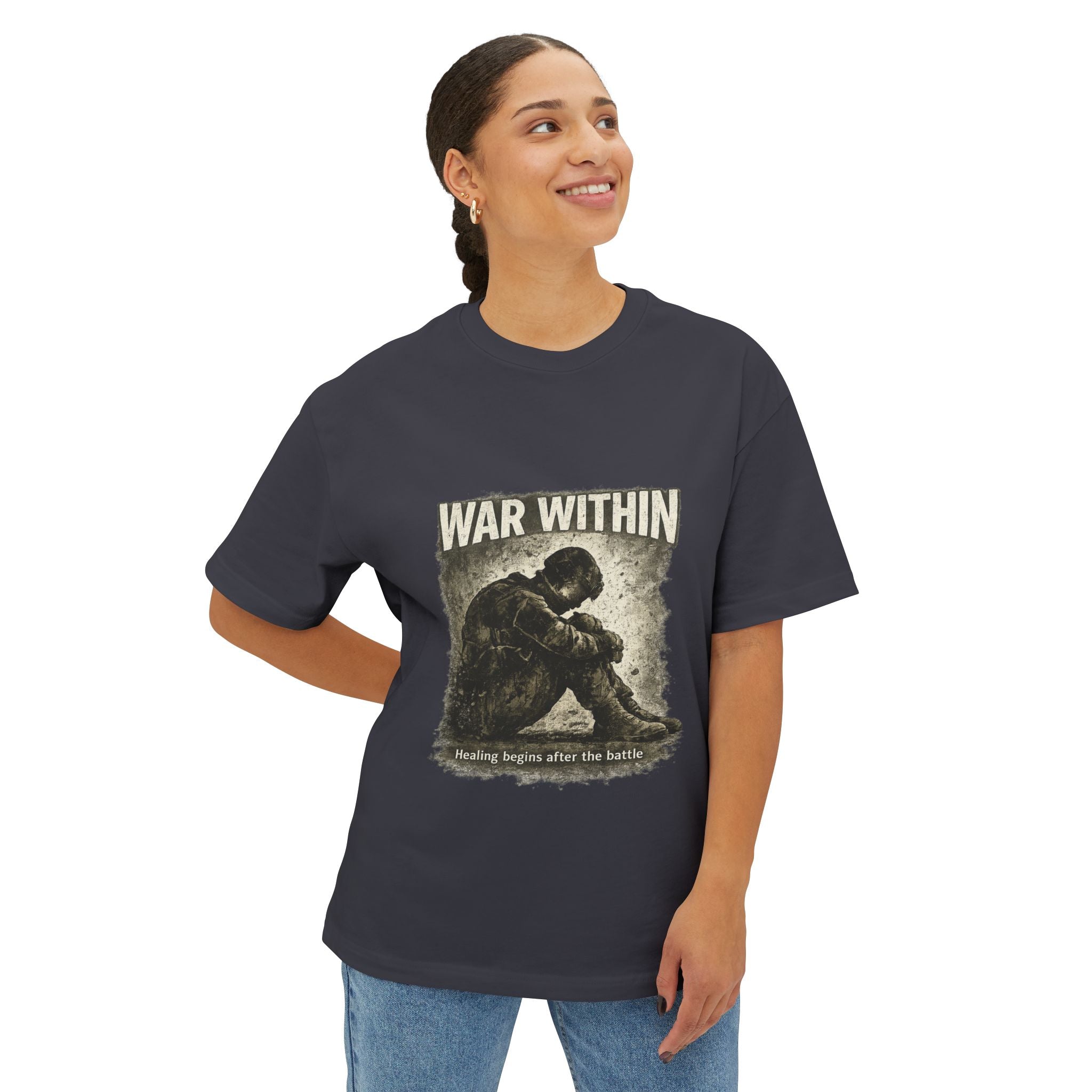 War Within Tee — Military Veteran PTSD Awareness Oversized Shirt