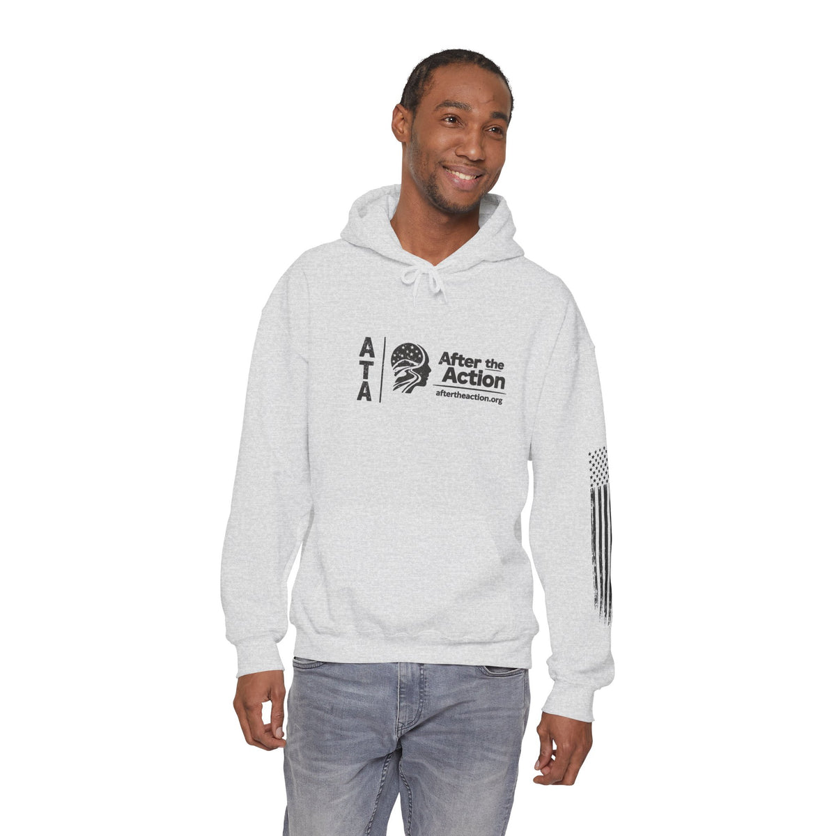 Cast for a Cause Fishing Hoodie — After the Action Charity Logo Sweatshirt