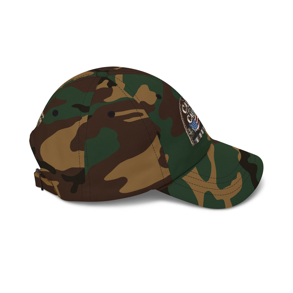 Cap — ‘Cast for a Cause’ Fishing Hat with American Flag Embroidery