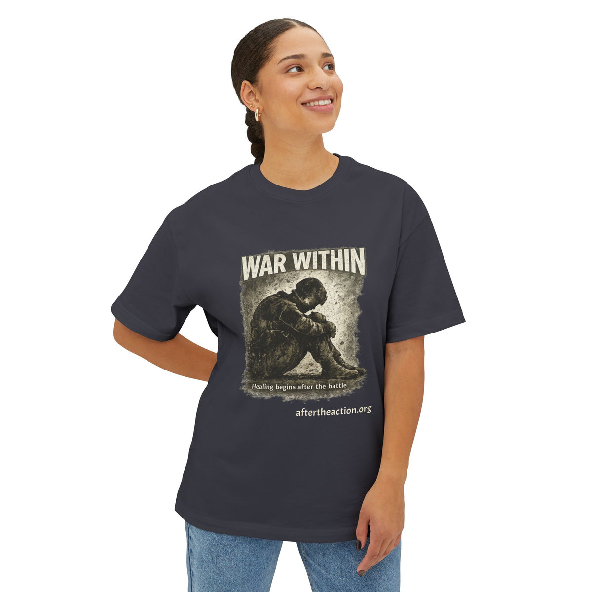War Within Tee — Military Veteran PTSD Awareness Oversized Shirt