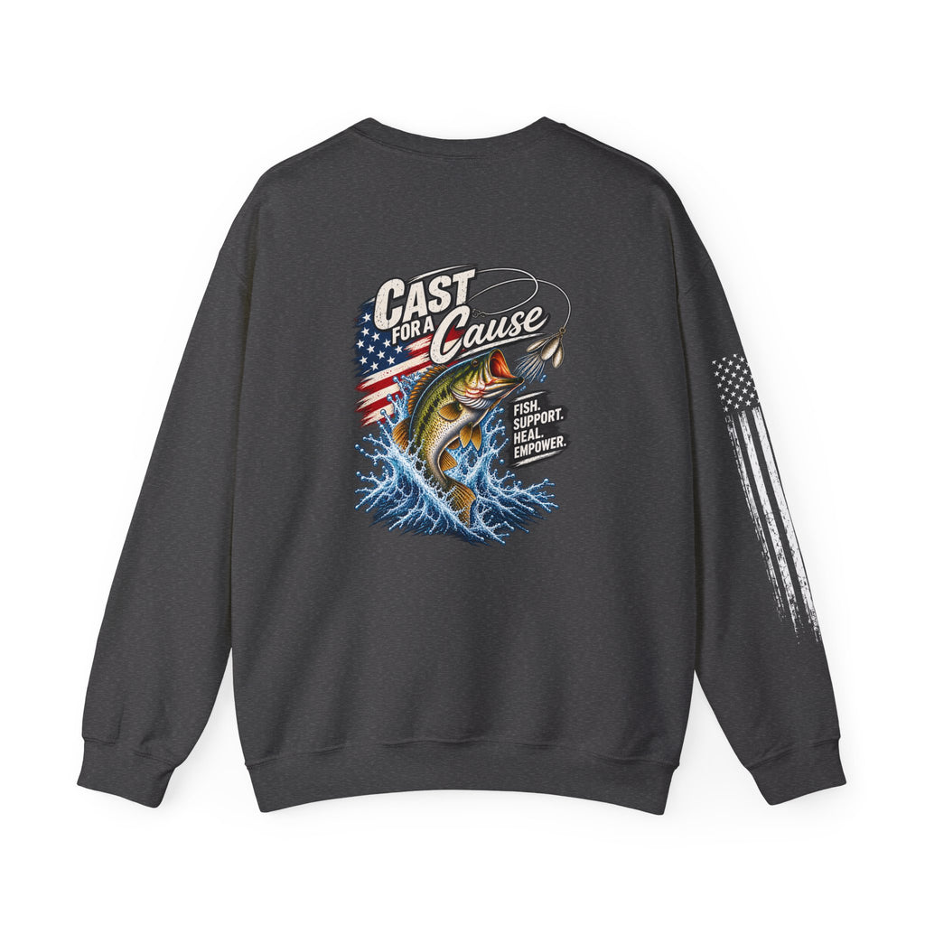 Cast for a Cause Fishing Crewneck Sweatshirt