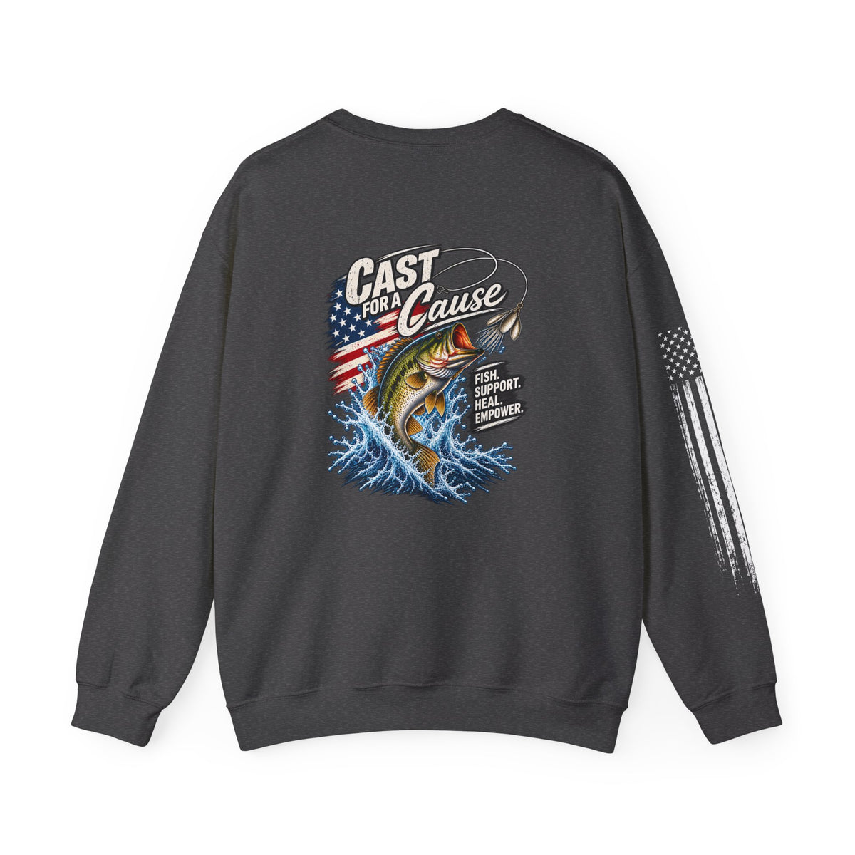 Cast for a Cause Fishing Crewneck Sweatshirt