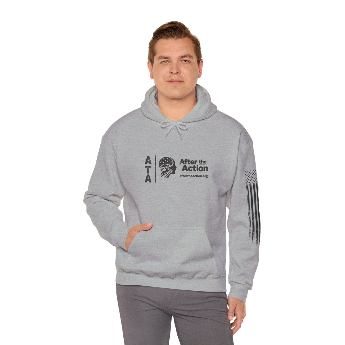 Cast for a Cause Fishing Hoodie — After the Action Charity Logo Sweatshirt