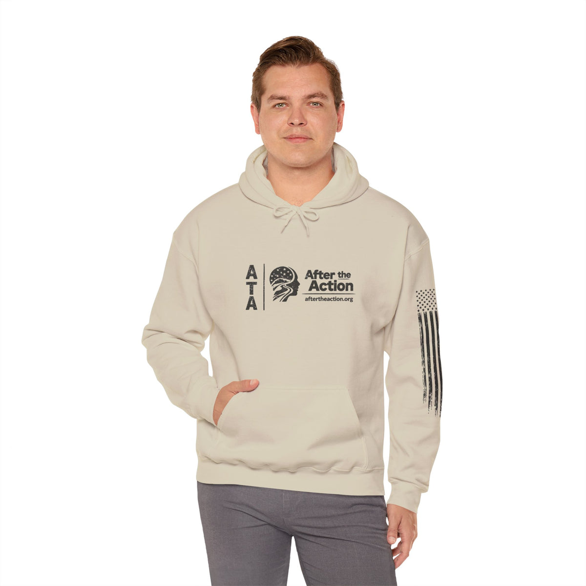 Cast for a Cause Fishing Hoodie — After the Action Charity Logo Sweatshirt