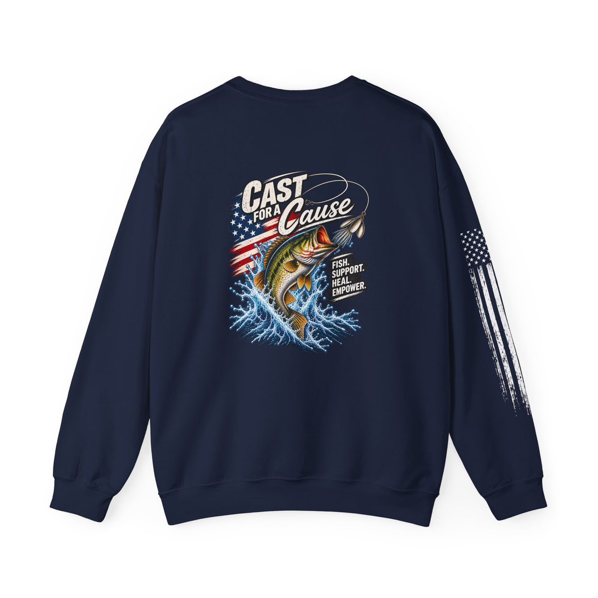 Cast for a Cause Fishing Crewneck Sweatshirt