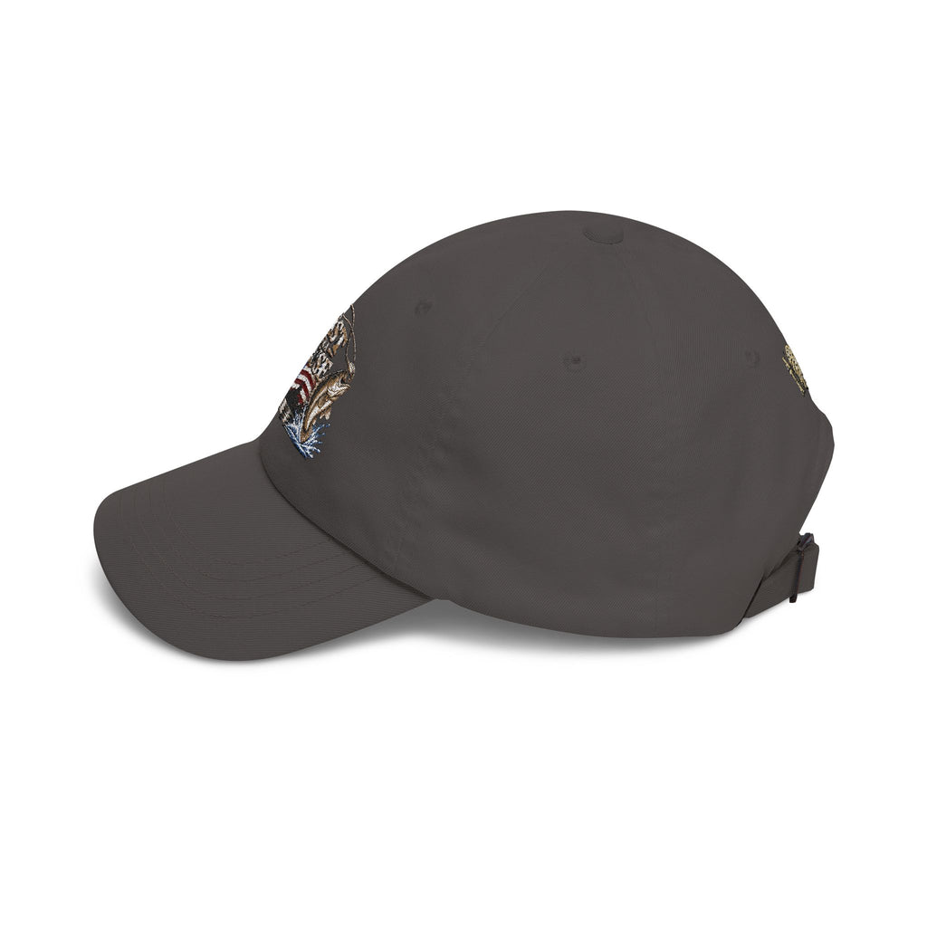 Cap — ‘Cast for a Cause’ Fishing Hat with American Flag Embroidery