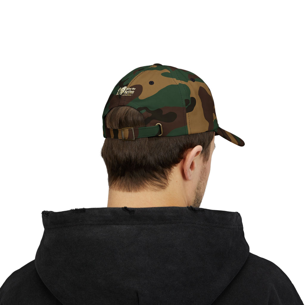 Cap — ‘Cast for a Cause’ Fishing Hat with American Flag Embroidery