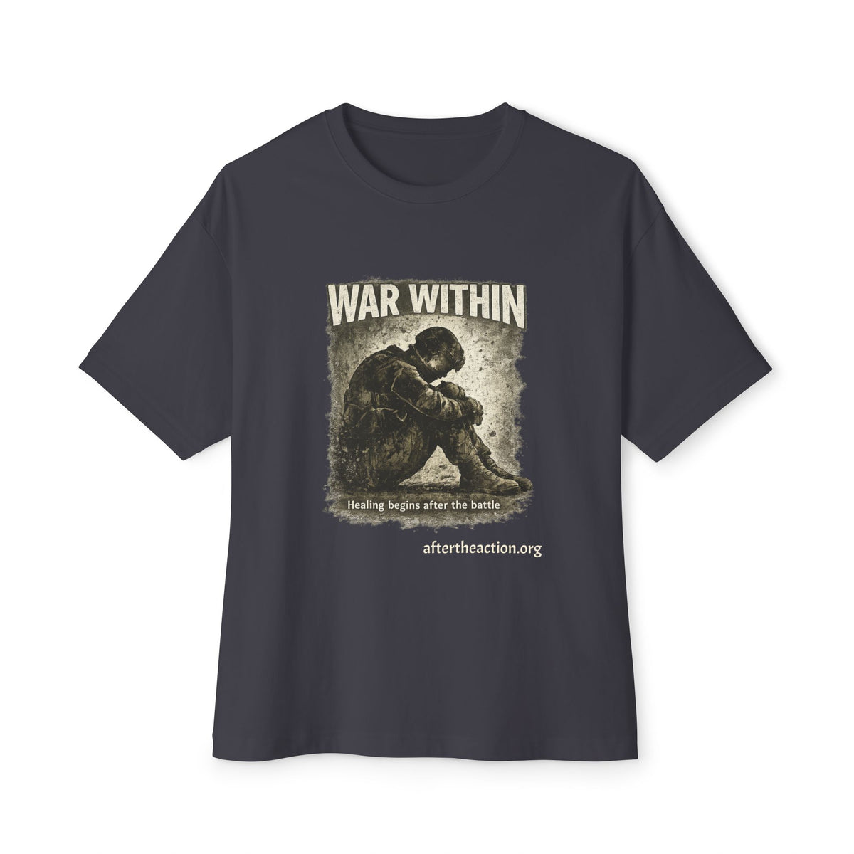 War Within Tee — Military Veteran PTSD Awareness Oversized Shirt