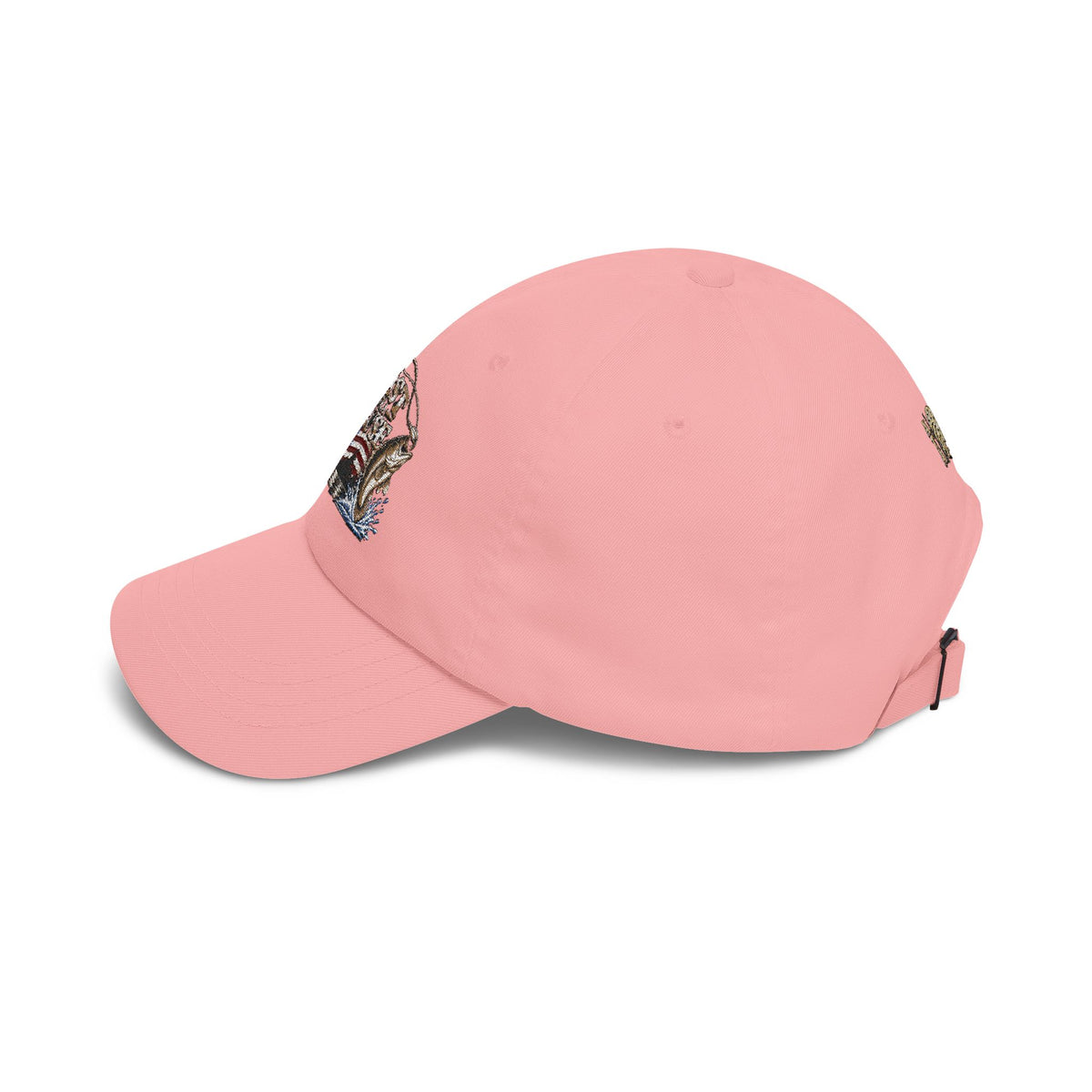 Cap — ‘Cast for a Cause’ Fishing Hat with American Flag Embroidery