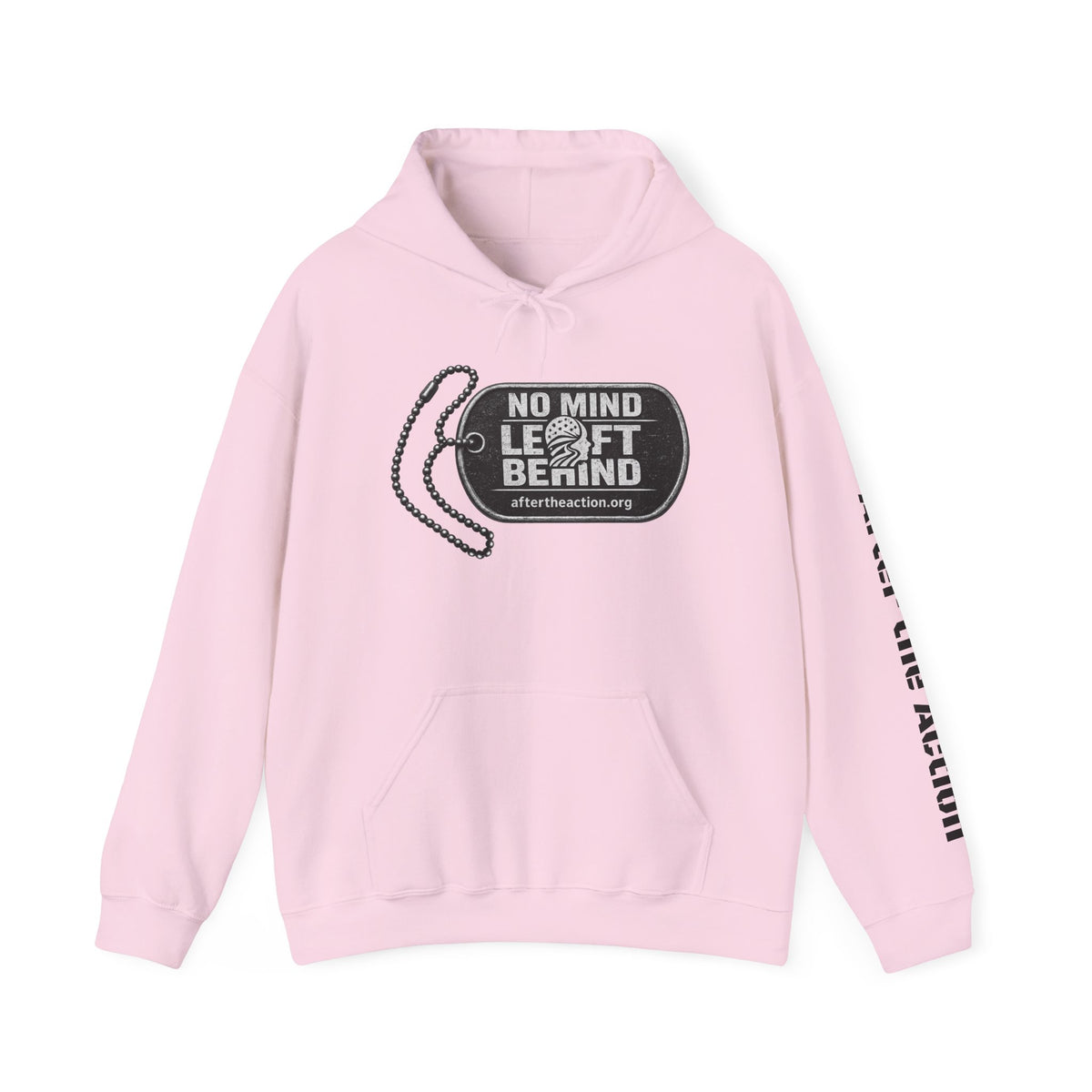 No Mind Left Behind Hoodie – After the Action Mental Health Support Sweatshirt