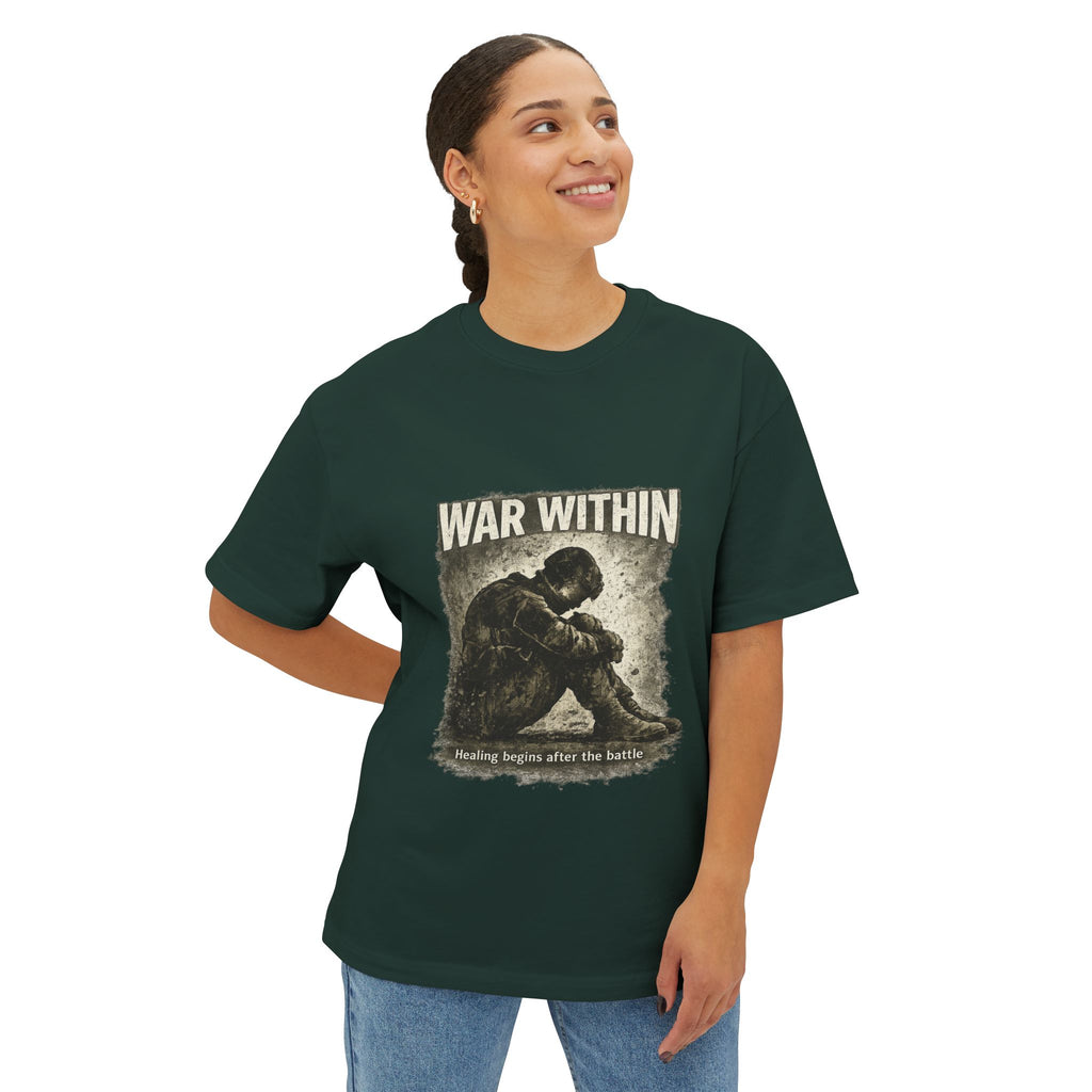 War Within Tee — Military Veteran PTSD Awareness Oversized Shirt