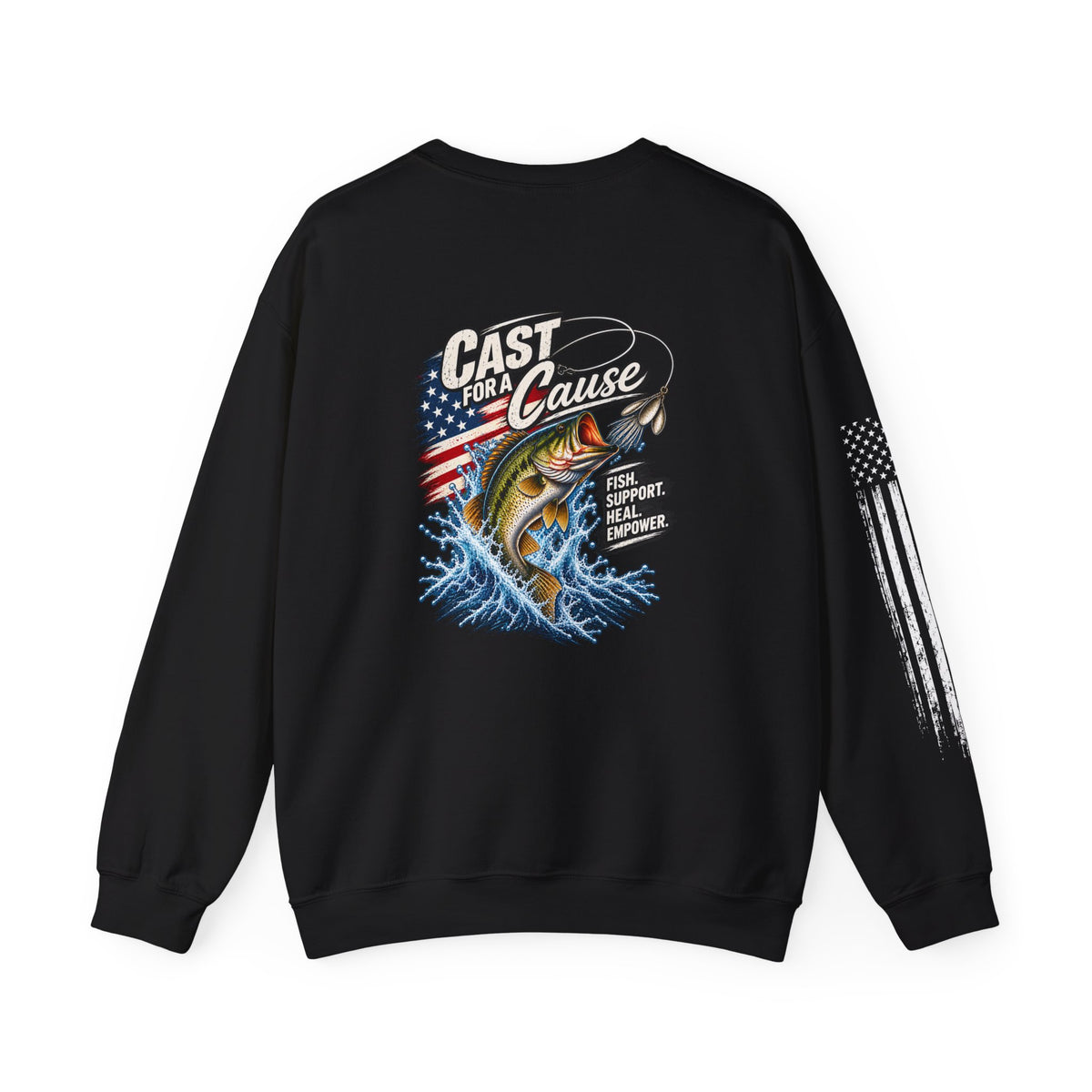 Cast for a Cause Fishing Crewneck Sweatshirt