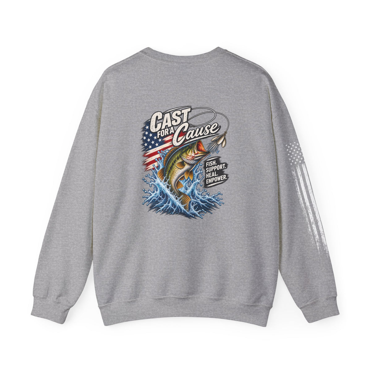 Cast for a Cause Fishing Crewneck Sweatshirt