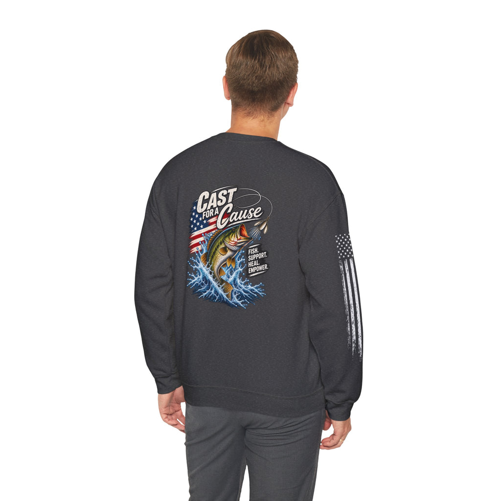 Cast for a Cause Fishing Crewneck Sweatshirt
