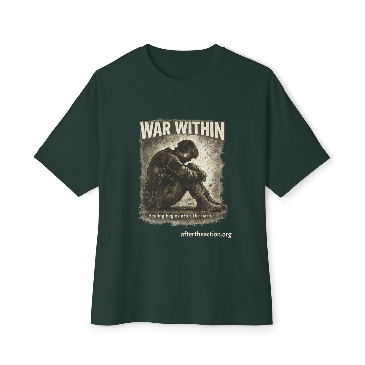 War Within Tee — Military Veteran PTSD Awareness Oversized Shirt